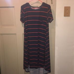 Small striped LuLaRoe Carly dress